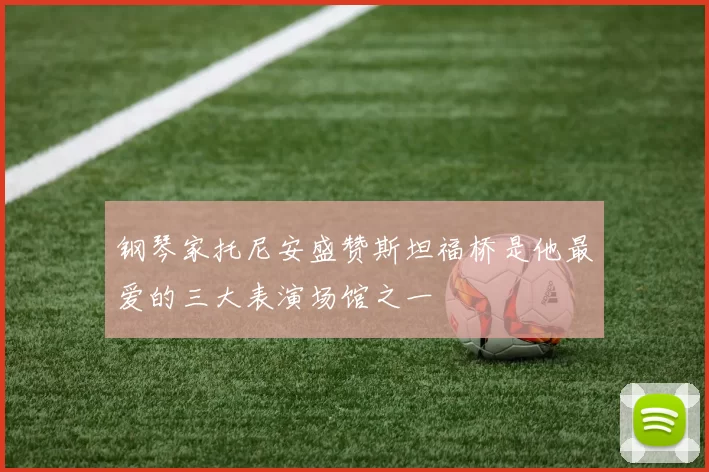 钢琴家托尼安盛赞斯坦福桥是他最爱的三大表演场馆之一